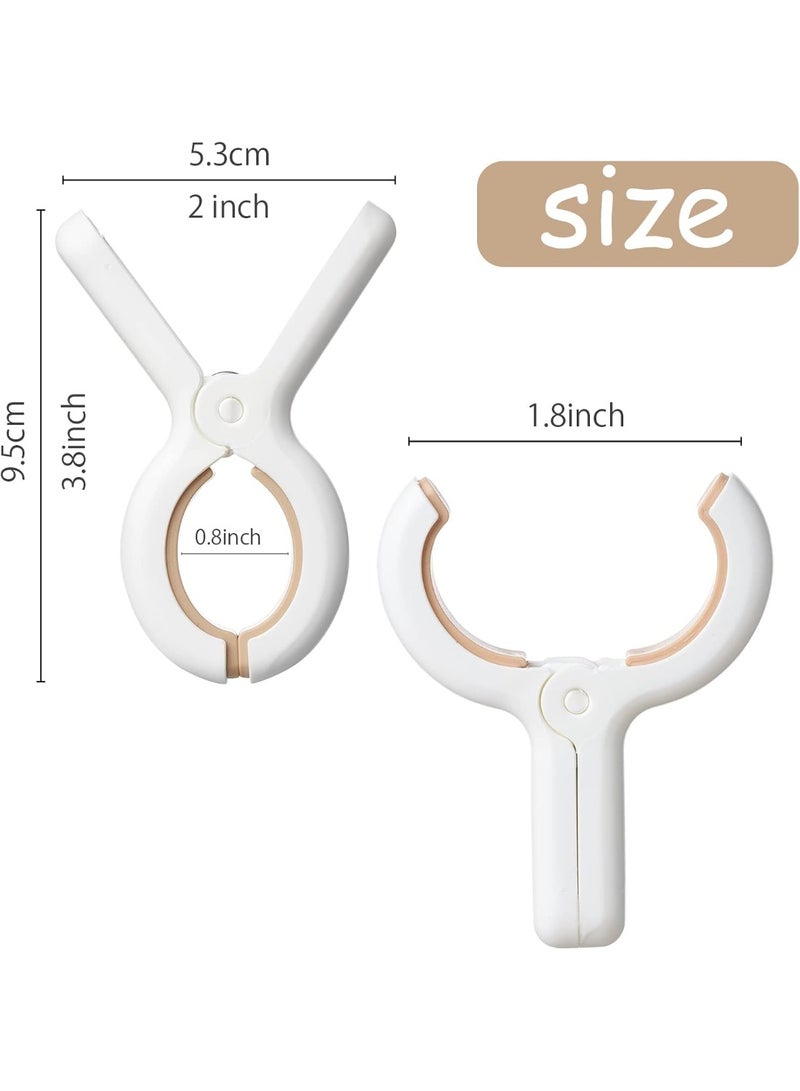 24 Pack Plastic Clothes Pins with Strong Anti-Rust Springs,Heavy Duty Beach Towel Clips,Laundry Clothespins to Keep Your Towel, Clothes, Blankets to Dry on Clothesline and Hanging Rack - Image 2